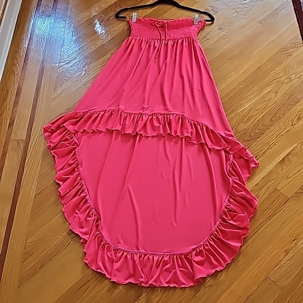Y2K Hot Pink Juicy Couture Cover Up Pool Sassy SMALL Dress - Vintage
